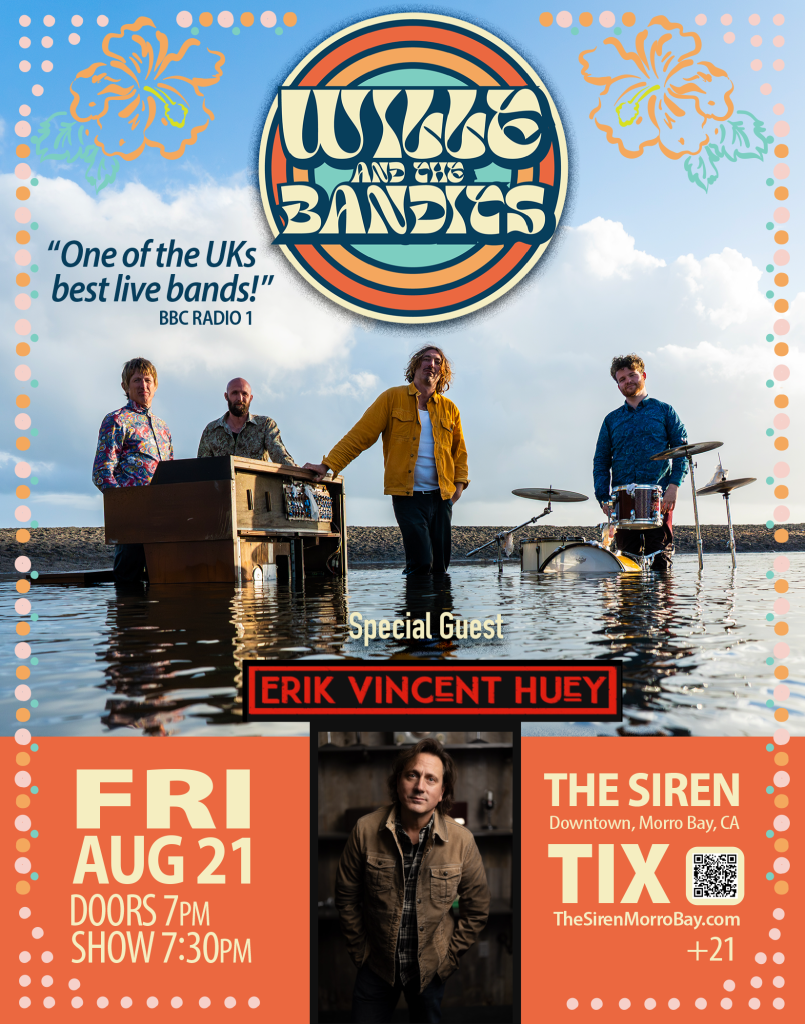 Wille and The Bandits with Erik Vincent Huey – One of the UK’s hottest bands!